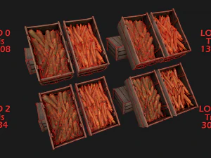 Trough With Water and food Farm Feed Slop 3D Model