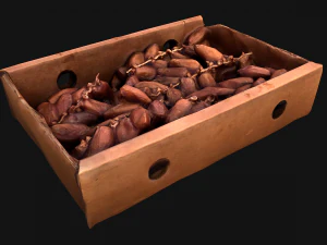 Dates Box Dried Fruits 3D Model