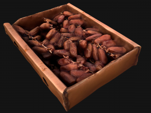 Dates Box Dried Fruits 3D Модель