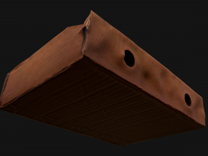 Dates Box Dried Fruits 3D Модель