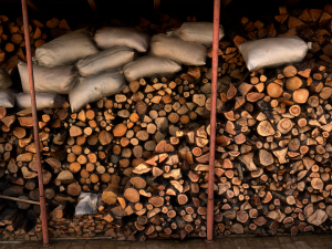 Fire Wood Storage Shelters Medieval Barn Warehouse Model 3D