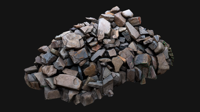 Pile of Rocks and Stone Modelo 3D .c4d .max .obj .3ds .fbx .stl .blend 