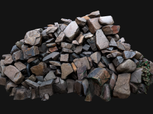 Pile of Rocks and Stone Modelo 3D