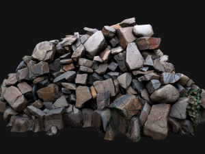 Pile of Rocks and Stone Modelo 3D