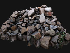 Pile of Rocks and Stone Modelo 3D