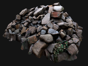 Pile of Rocks and Stone Modelo 3D