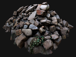 Pile of Rocks and Stone Modelo 3D