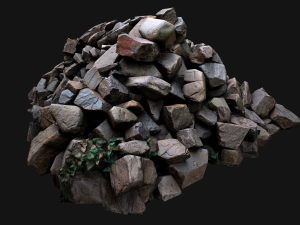Pile of Rocks and Stone Modelo 3D