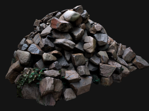 Pile of Rocks and Stone Modelo 3D