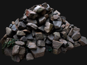 Pile of Rocks and Stone Modelo 3D