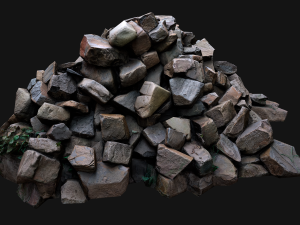 Pile of Rocks and Stone Modelo 3D