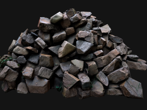 Pile of Rocks and Stone Modelo 3D