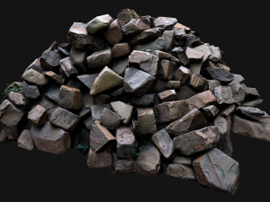 Pile of Rocks and Stone Modelo 3D