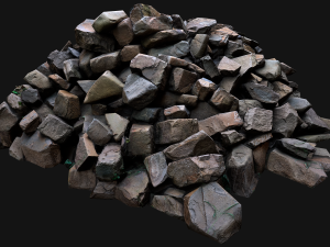Pile of Rocks and Stone Modelo 3D