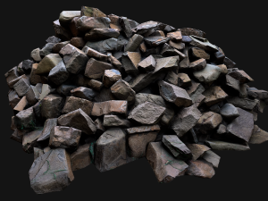 Pile of Rocks and Stone Modelo 3D