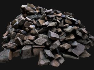 Pile of Rocks and Stone Modelo 3D