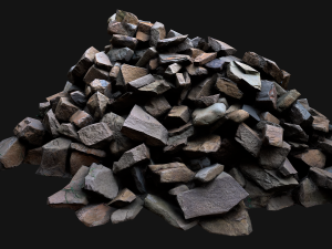 Pile of Rocks and Stone Modelo 3D