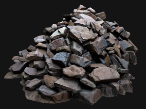 Pile of Rocks and Stone Modelo 3D