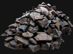 Pile of Rocks and Stone Modelo 3D