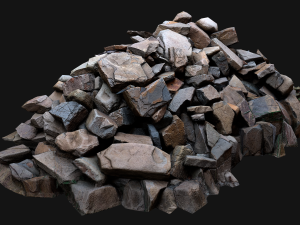Pile of Rocks and Stone Modelo 3D
