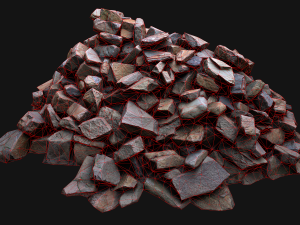 Pile of Rocks and Stone Modelo 3D