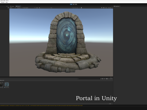Medieval Portal Teleport Video Animation for Unreal and Unity 3D-Modell