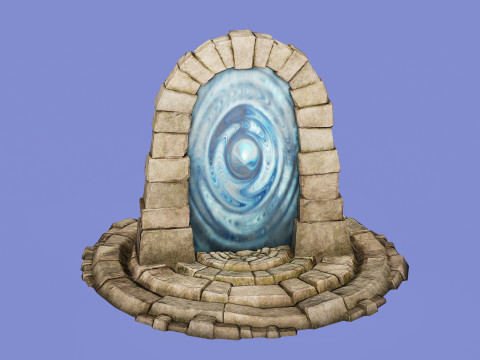 Medieval Portal Teleport Video Animation for Unreal and Unity 3D-Modell