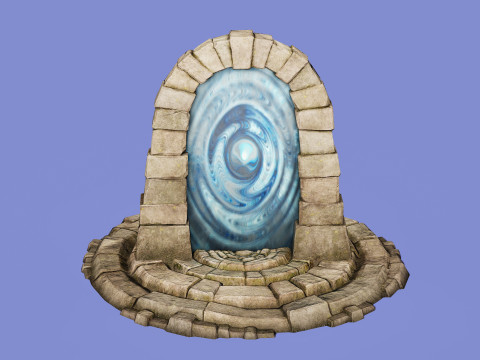 Medieval Portal Teleport Video Animation for Unreal and Unity 3D-Modell