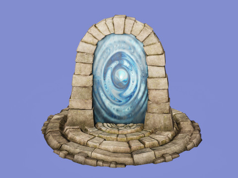 Medieval Portal Teleport Video Animation for Unreal and Unity 3D-Modell