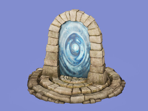 Medieval Portal Teleport Video Animation for Unreal and Unity 3D-Modell