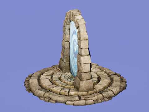 Medieval Portal Teleport Video Animation for Unreal and Unity 3D-Modell