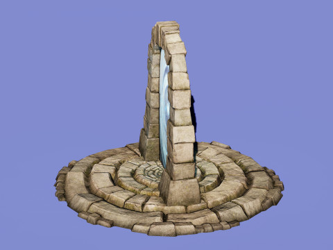 Medieval Portal Teleport Video Animation for Unreal and Unity 3D-Modell