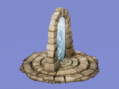 Medieval Portal Teleport Video Animation for Unreal and Unity 3D-Modell