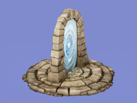 Medieval Portal Teleport Video Animation for Unreal and Unity 3D-Modell