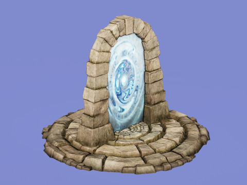 Medieval Portal Teleport Video Animation for Unreal and Unity 3D-Modell