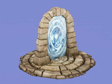 Medieval Portal Teleport Video Animation for Unreal and Unity 3D-Modell