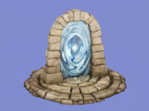 Medieval Portal Teleport Video Animation for Unreal and Unity 3D-Modell