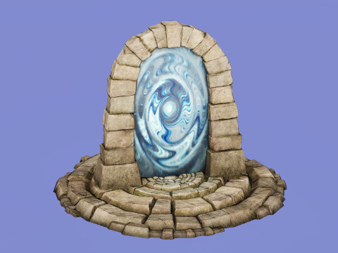 Medieval Portal Teleport Video Animation for Unreal and Unity 3D-Modell