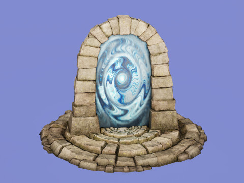 Medieval Portal Teleport Video Animation for Unreal and Unity 3D-Modell
