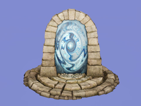 Medieval Portal Teleport Video Animation for Unreal and Unity 3D-Modell