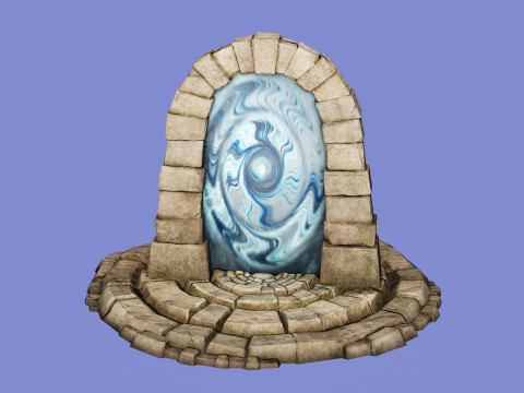 Medieval Portal Teleport Video Animation for Unreal and Unity 3D-Modell