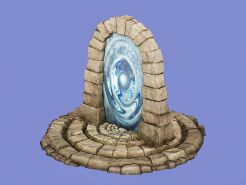 Medieval Portal Teleport Video Animation for Unreal and Unity 3D-Modell