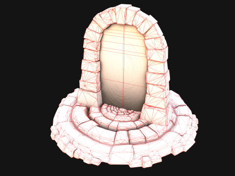 Medieval Portal Teleport Video Animation for Unreal and Unity 3D-Modell