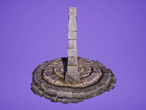 T&eacute;l&eacute;portation de Portal Arch vers Dark Ender Land pour Unreal et Unity Modèle 3D
