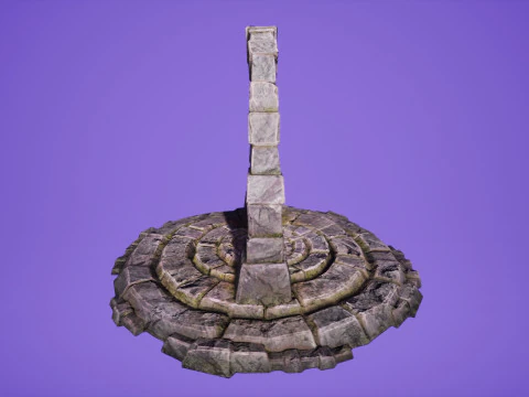 T&eacute;l&eacute;portation de Portal Arch vers Dark Ender Land pour Unreal et Unity Modèle 3D