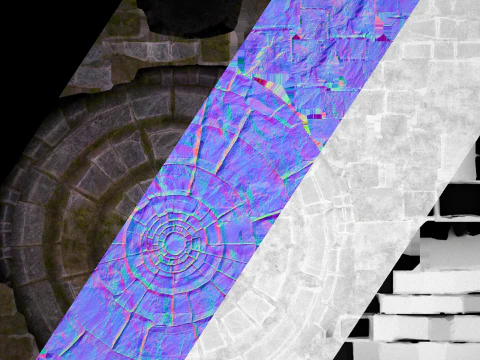T&eacute;l&eacute;portation de Portal Arch vers Dark Ender Land pour Unreal et Unity Modèle 3D