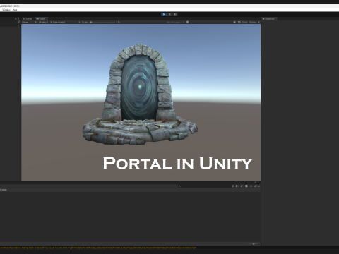 Portal Teleport Arch in the Ice Snow Arctic 3D Модель