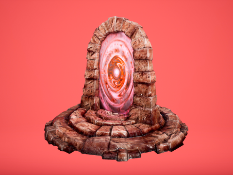 Portal Teleport to Hell Horrible Infernofor Unreal and Unity 3D Model