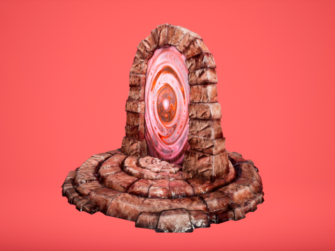 Portal Teleport to Hell Horrible Infernofor Unreal and Unity 3D Model