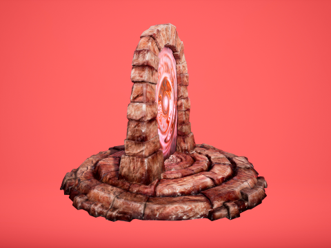 Portal Teleport to Hell Horrible Infernofor Unreal and Unity 3D Model